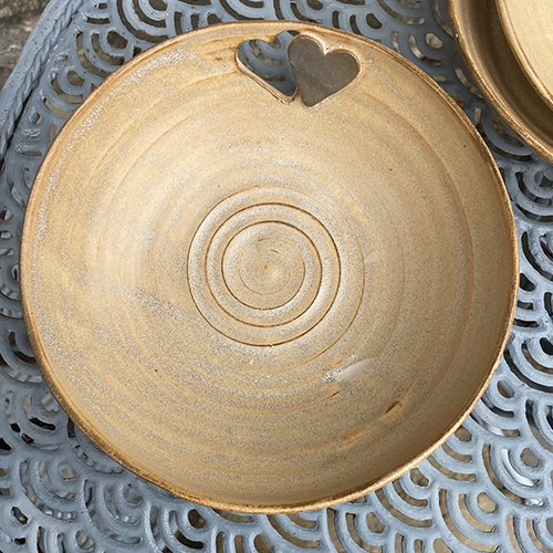 hjärtskål timmervikens keramik drejad handgjord